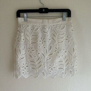 🍉White Crochet Mini Skort